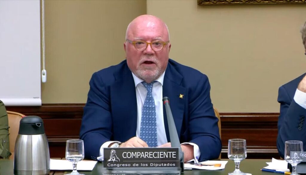 El comissari Vilarejo durant la seva compareixença a l'Audiència Nacional.
