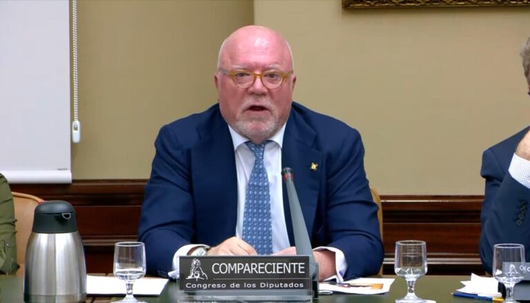 El comissari Vilarejo durant la seva compareixença a l'Audiència Nacional.