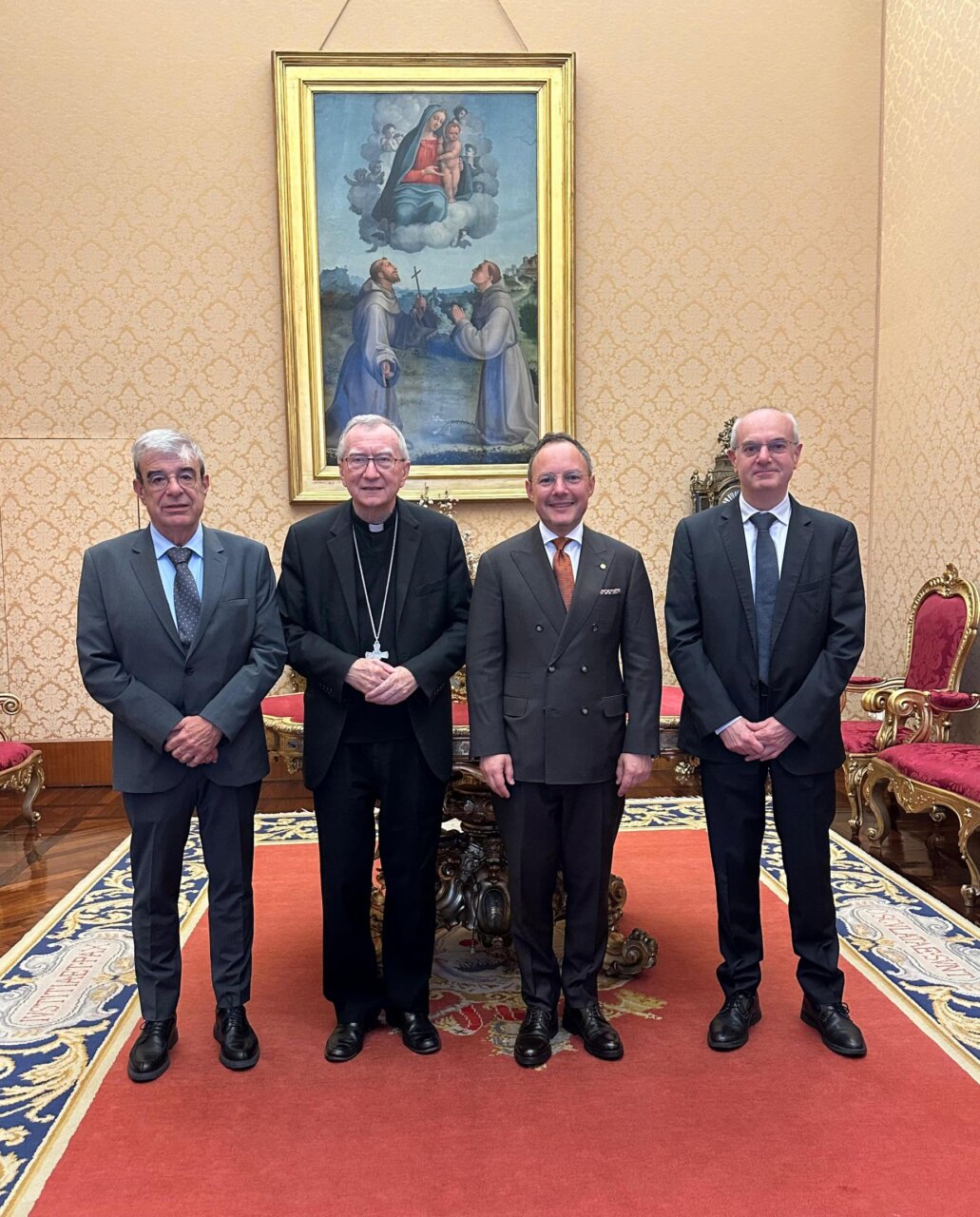 Reunió al Vaticà entre el Govern d'Andorra i el cardenal Pietro Parolin.