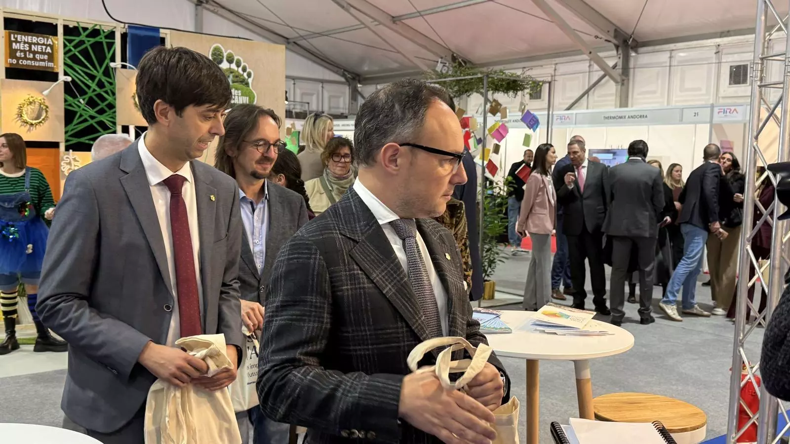 Xavier Espot, en la inaguració de la Fira d’Andorra la Vella