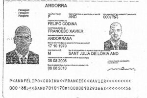 Passaport de Francesc Xavier Felipó, implicat en l'estafa de Valora.