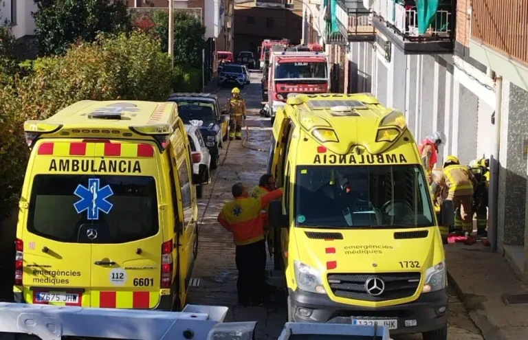 El veí ferit ha estat traslladat a Barcelona