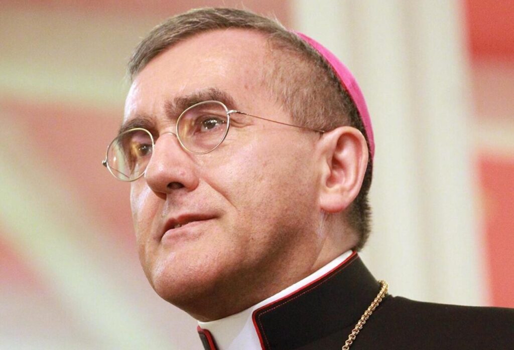 Monsenyor Piero Pioppo, nou nunci del Vaticà, en un acte oficial.