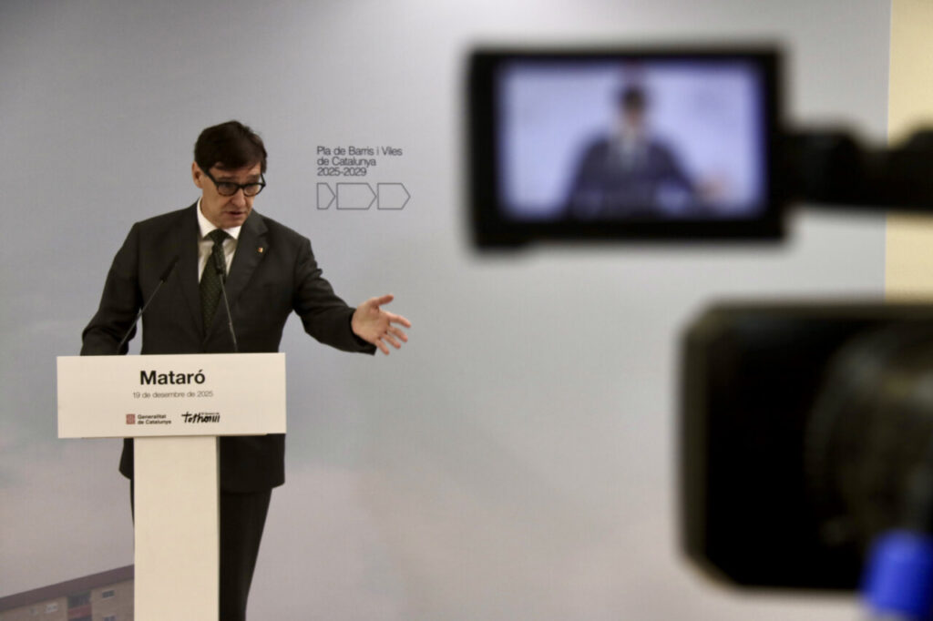 El president de la Generalitat, Salvador Illa, ha presentat el pla de barris