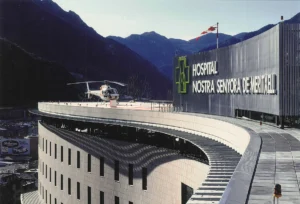 Protesta per l'obligació a pagar la televisió a l'Hospital Nostra Senyora de Meritxell