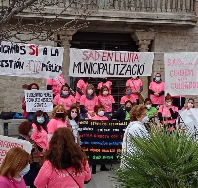 Les treballadores del SAD han protagonitzat múltiples mobilitzacions.