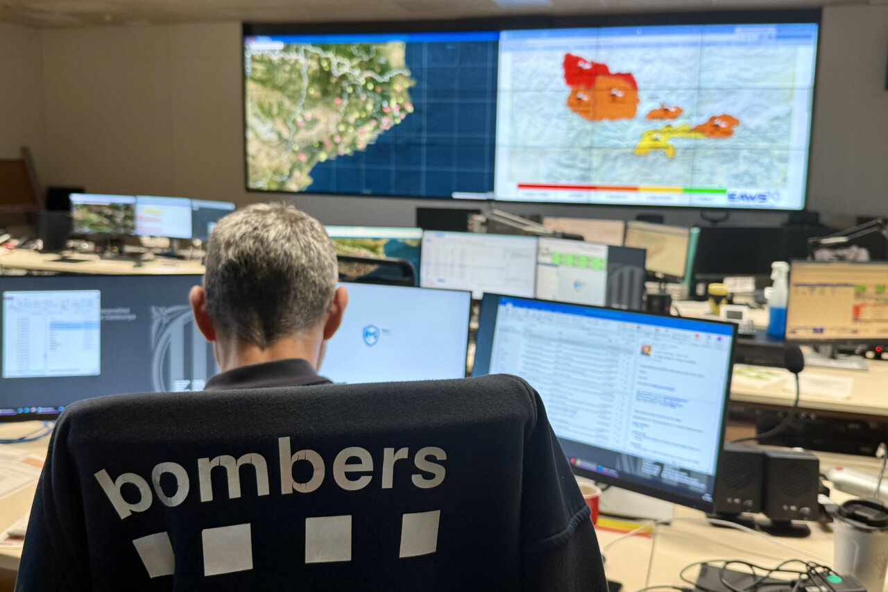 Sala de control dels Bombers (Jordi Pujolar, ACN)
