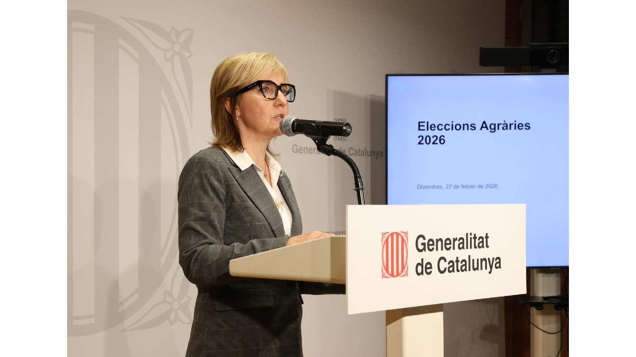 Cristina Massot anuncia els resultats de les Eleccions Agràries 2026