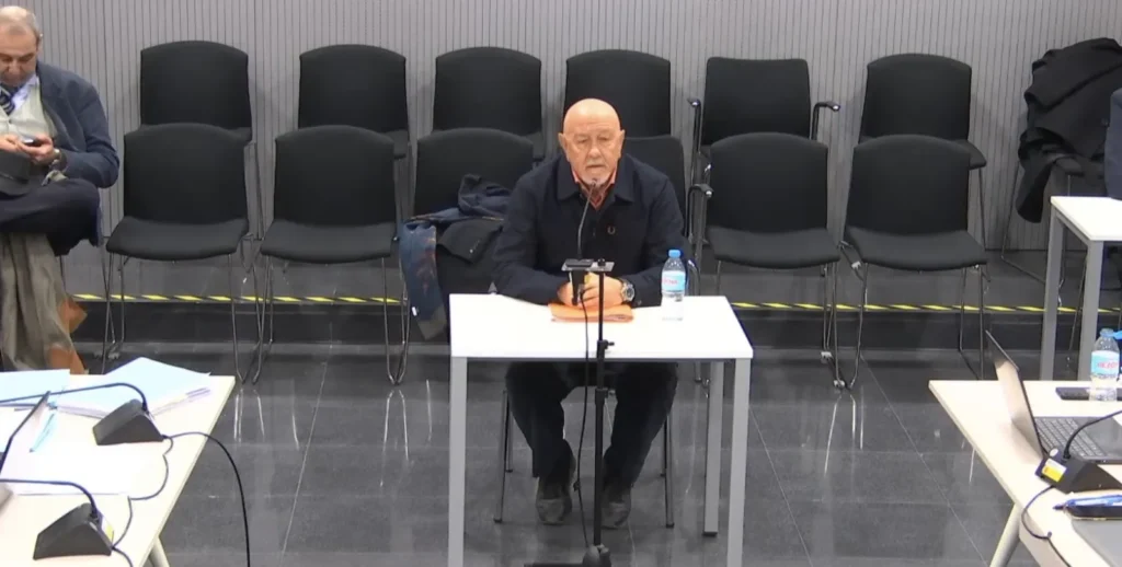 Marcelino Martín-Blas durant la seva declaració a l'Audiència Nacional.