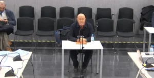 Marcelino Martín-Blas durant la seva declaració a l'Audiència Nacional.
