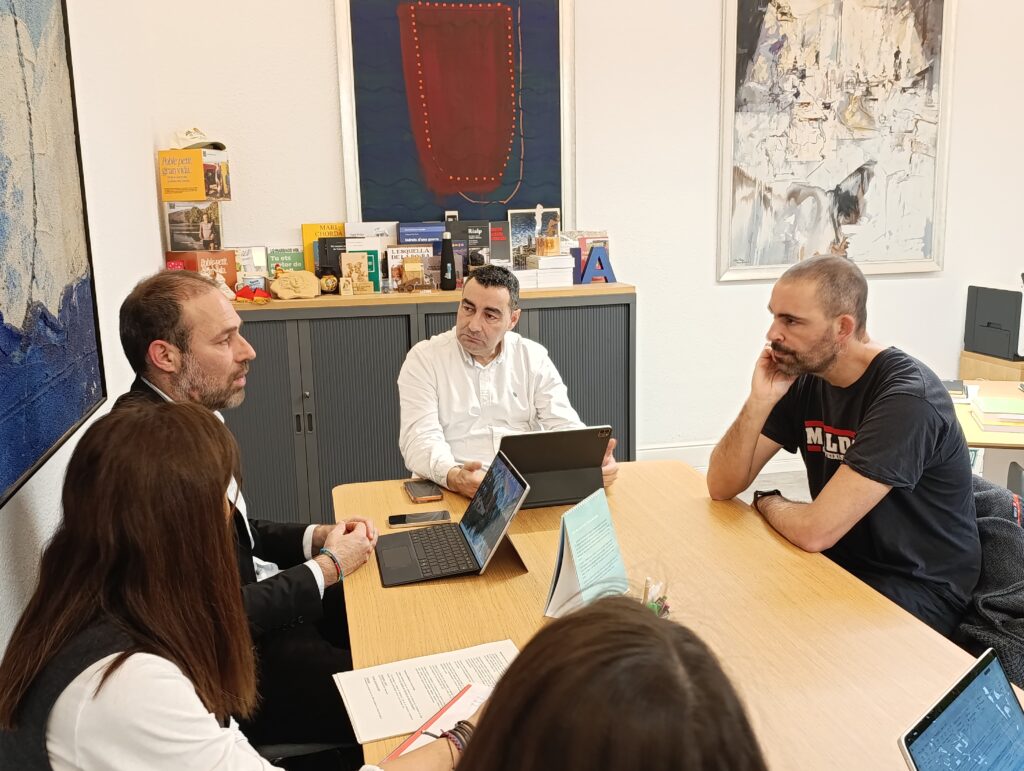 Reunió dels representants de la Diputació i de Repoblem.