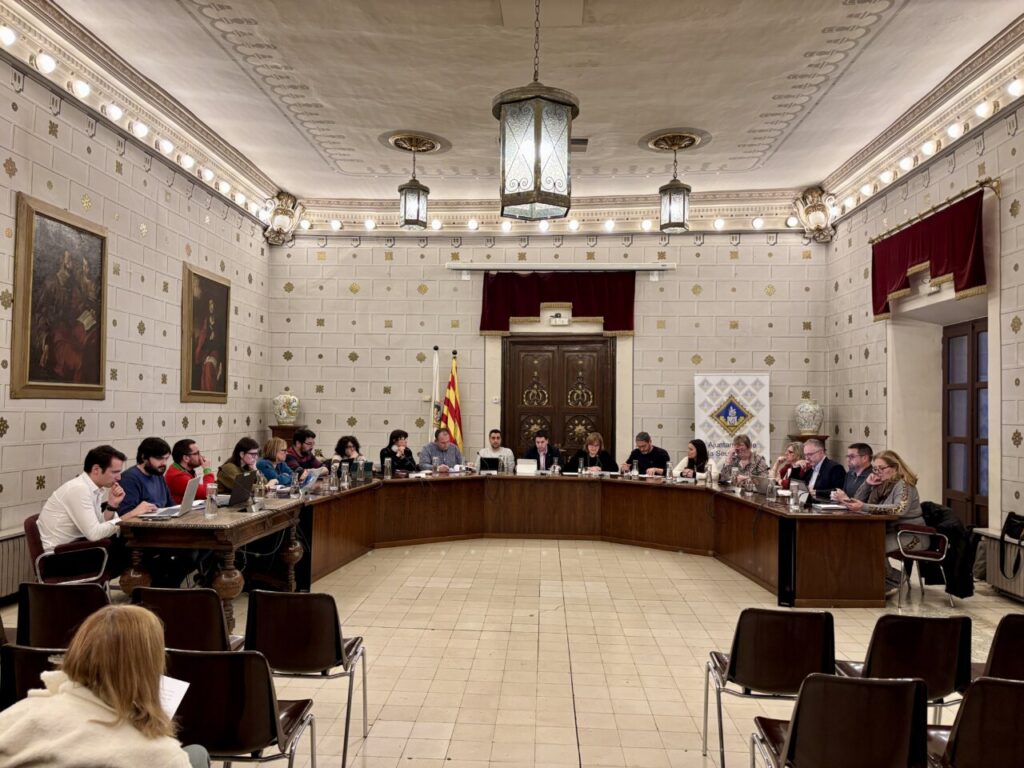 El ple de la Seu d’Urgell es declara contrari a la guerra.