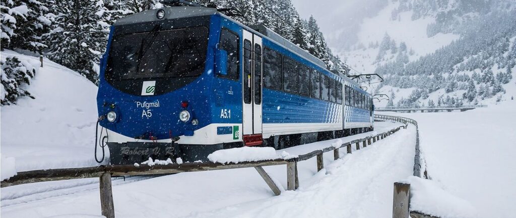 El cremallera de Núria és l’únic accés al santuari