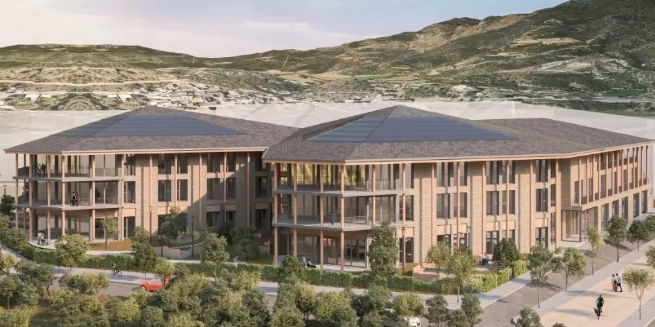 Maqueta de la futura residència pública per a la gent gran