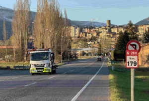 La N-260 a l'entrada a Puigcerdà serà pavimentada de nou.