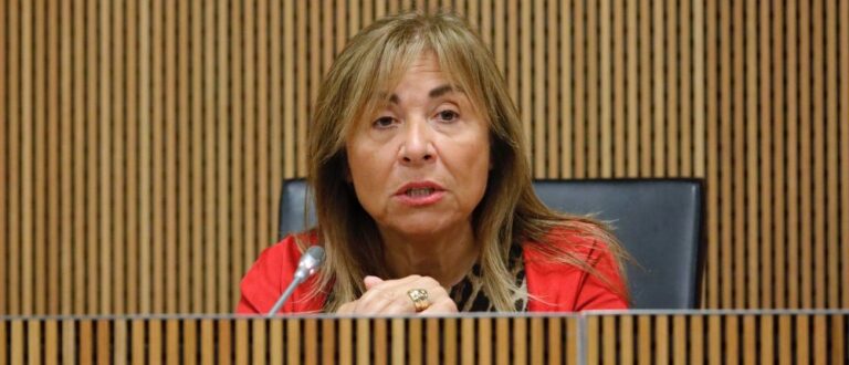 Conxita Marsol durant la sessió del Consell General d'Andorra