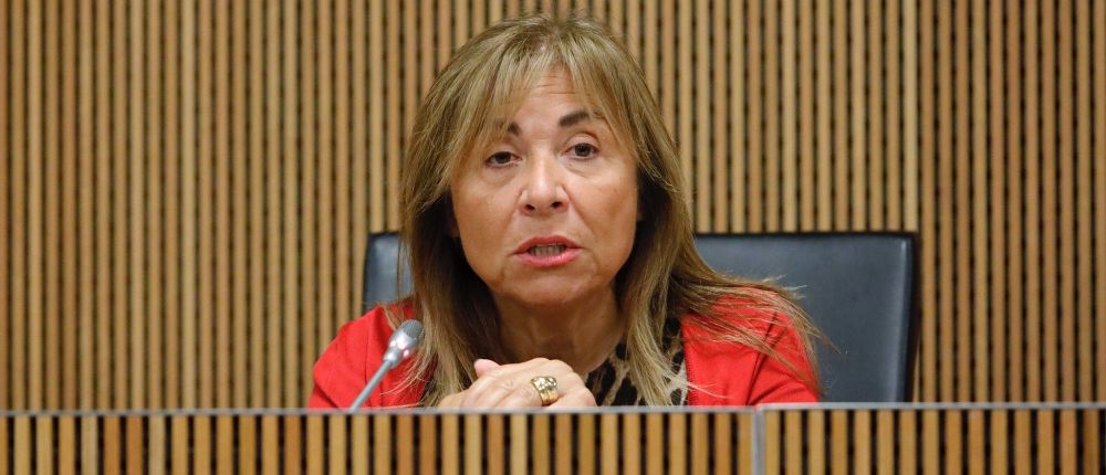 Conxita Marsol durant la sessió del Consell General d'Andorra