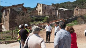 El conseller Òscar Ordeig, amb veins de Mencui