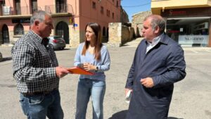 Cristina Morón, durant la seva visita a l’Alt Urgell