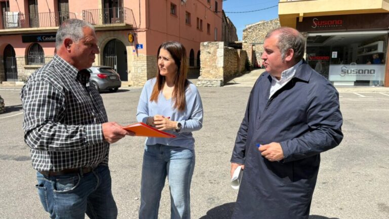 Cristina Morón, durant la seva visita a l’Alt Urgell
