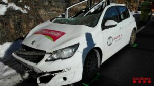 Les caigudes de roques són un perill constant a l’N-230