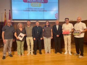 El bisbe Josep-Lluís Serrano ha presidit la presentació de la memòria de Càritas de l’any 2025.