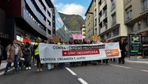 Manifestació per un habitatge digne i assequible a Andorra