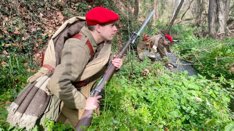 Recreació històrica de la Guerra Civil al Pallars.