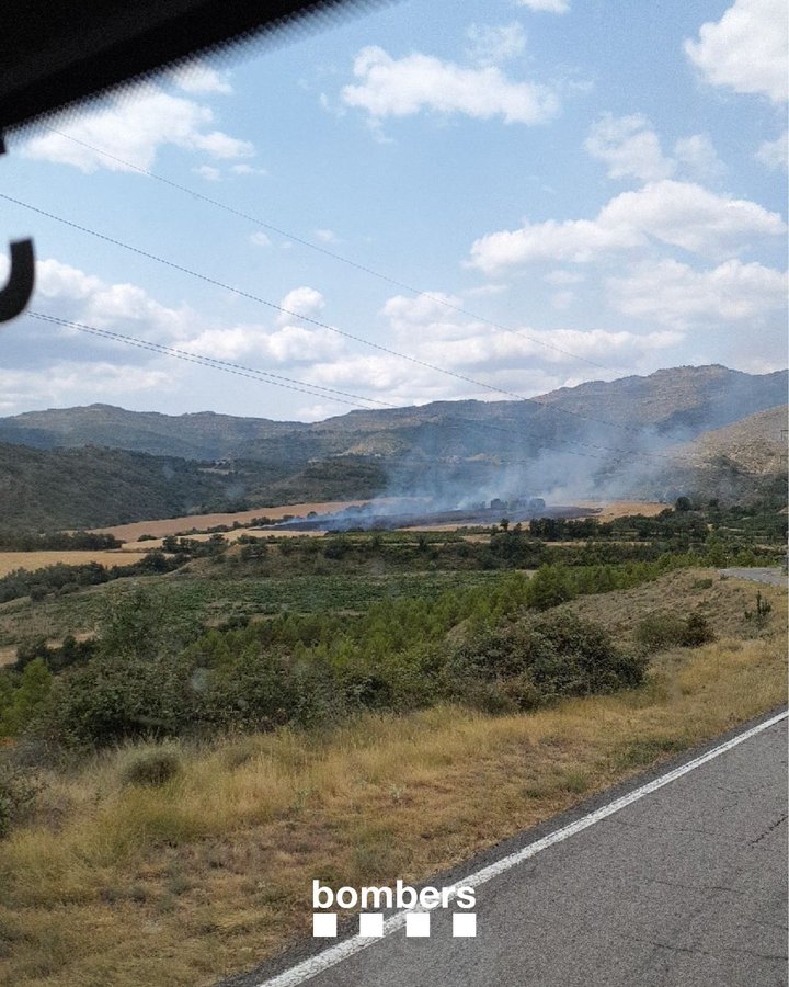 Incendi declarat aquest migdia a la Conca de Tremp