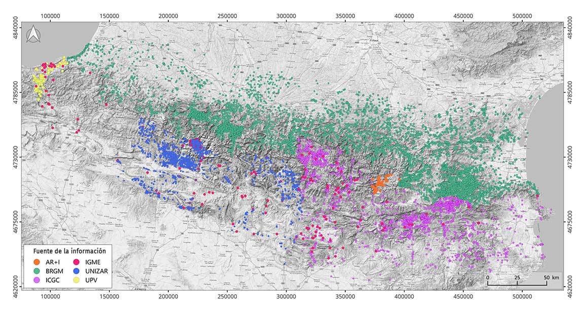 El mapa de les esllavissades als Pirineus