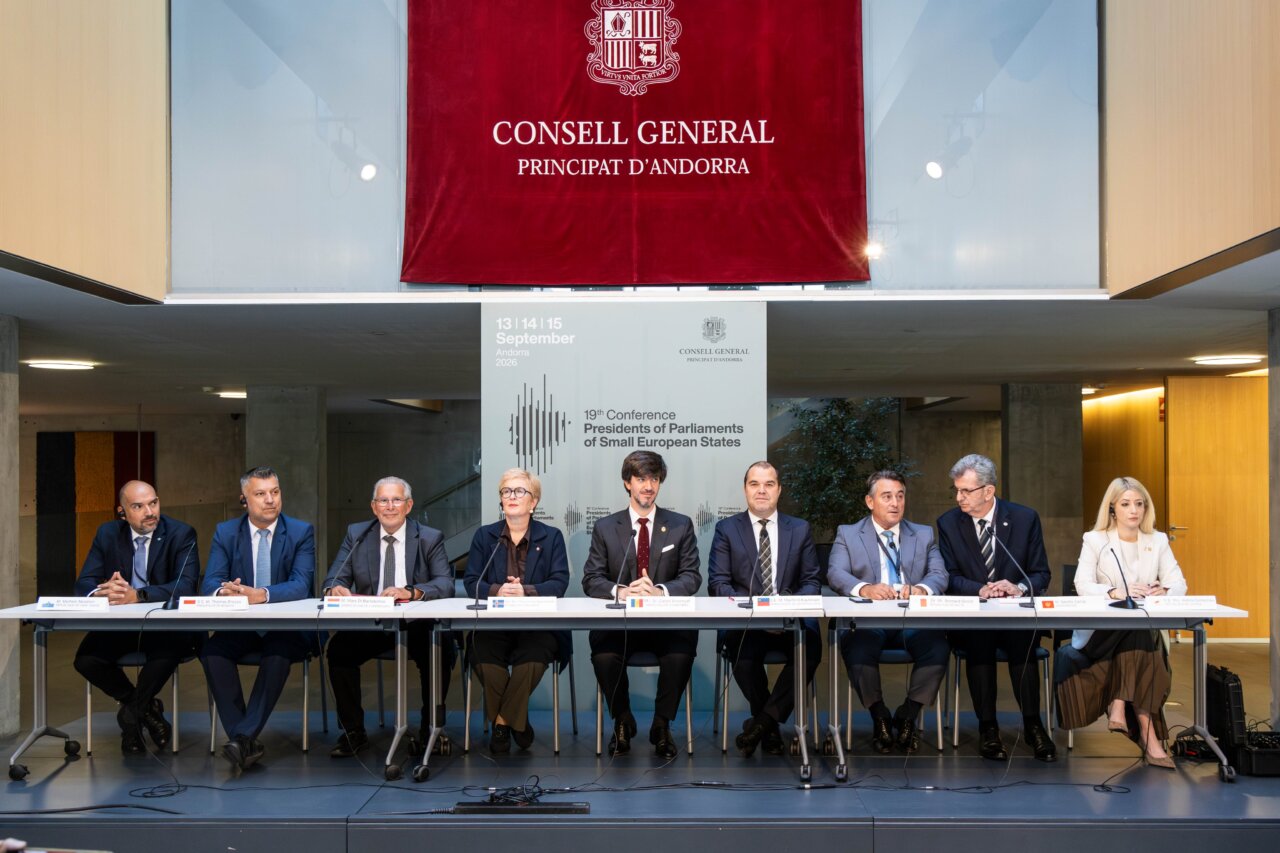 Imatge de la 19a Conferència de Presidents de Parlaments de Petits Estats Europeus a Andorra. / @ConsellGeneral.