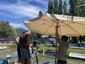 Treballadors voluntaris de la Copa del Món al Parc Olímpic del Segre. / La Valira
