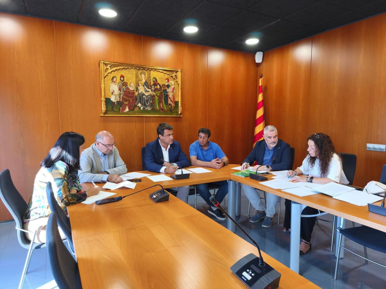 Reunió entre el Consell Comarcal de la Cerdanya i JUCIL per discutir el SEPRONA. / Consell Comarcal de la Cerdanya.