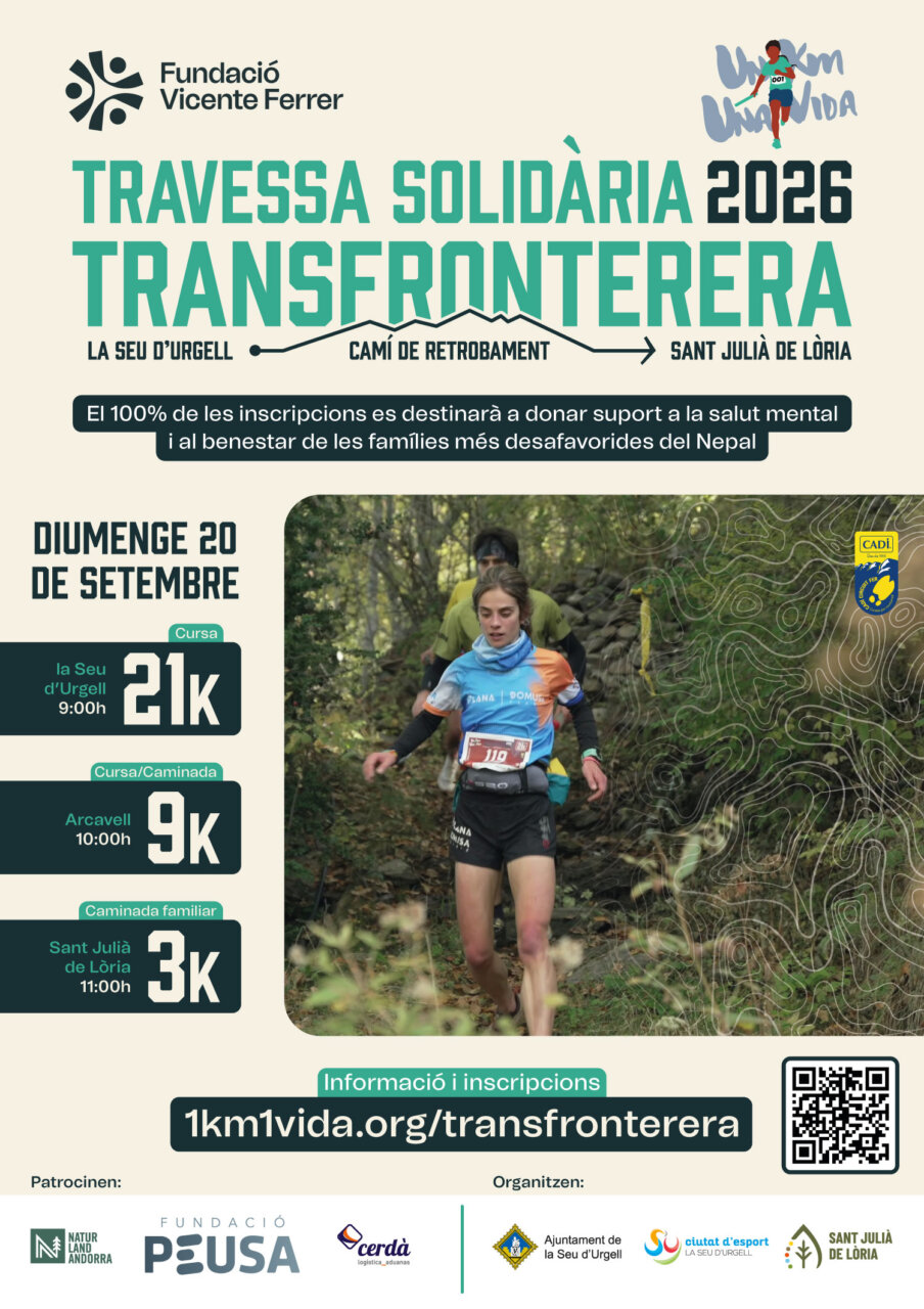 La cursa comença a les 9 del matí, la cursa caminada a les 10 i la caminada familiar a les 11 hores. / Fundació Vicente Ferrer.