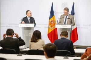 Representants d’Andorra i França durant el 10è Diàleg transfronterer Andorra-Occitània, celebrat aquesta setmana. / Govern d’Andorra.