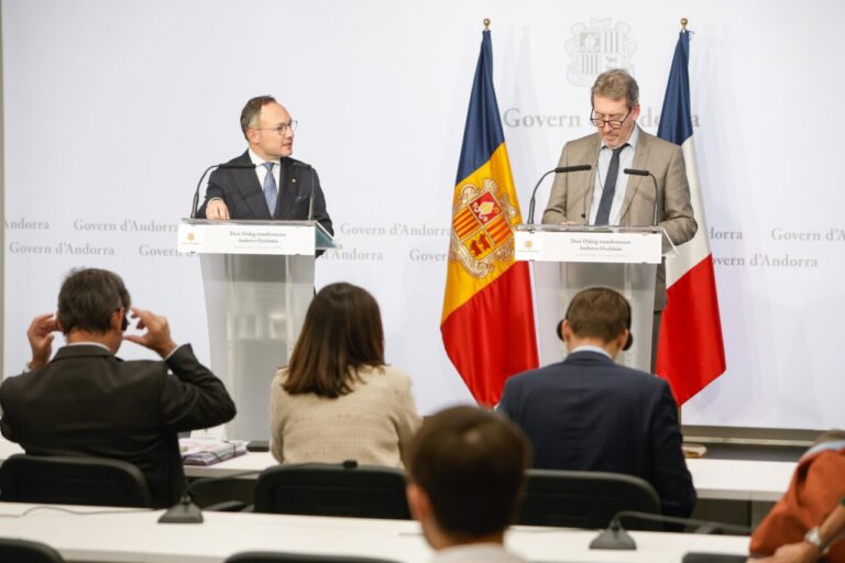Representants d’Andorra i França durant el 10è Diàleg transfronterer Andorra-Occitània, celebrat aquesta setmana. / Govern d’Andorra.