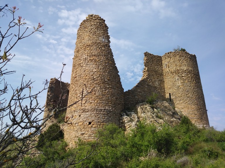 El castell d’Orcau presenta un estat molt degradat