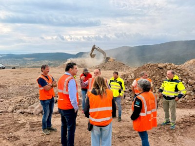 Les obres de millora de la carretera LV-5134 entre Taús i els Castells, a Noves de Segre. / Diputació de Lleida.
