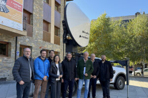 Presentació a Rialp de les noves proves del radar meteorològic. / M. Lluvich (ACN).