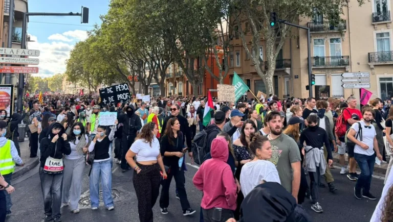 Milers de persones s’han manifestat aquest matí pels carrers de Perpinyà